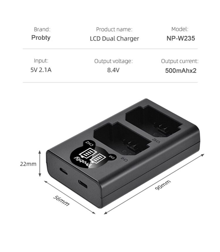 Baterai 2200mAh NP-W235 NP W23 - Drone Camera ulasan dan harga